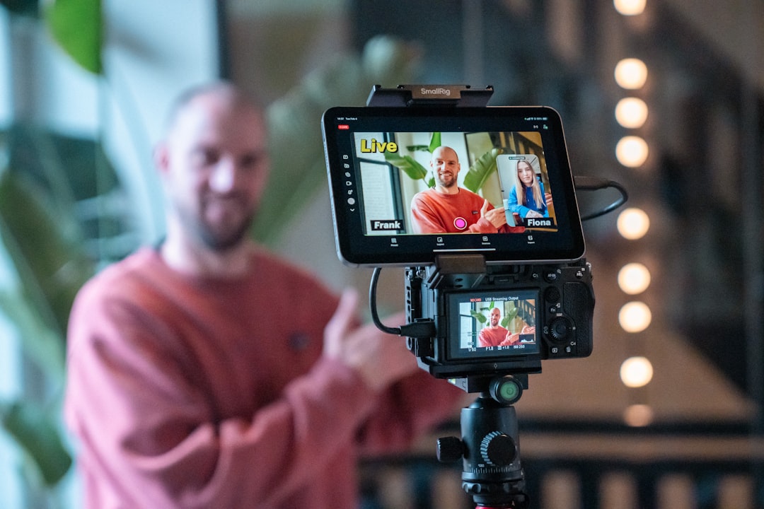 Behind the scenes from a livestream with Detail. We make it effortless to record, customize, and share professional video podcasts — all from your iPhone.